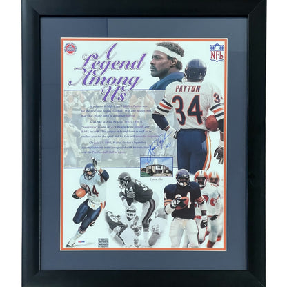 Walter Payton Autographed Chicago Bears "A Legend Among Us" Deluxe Framed 16x20 Photo