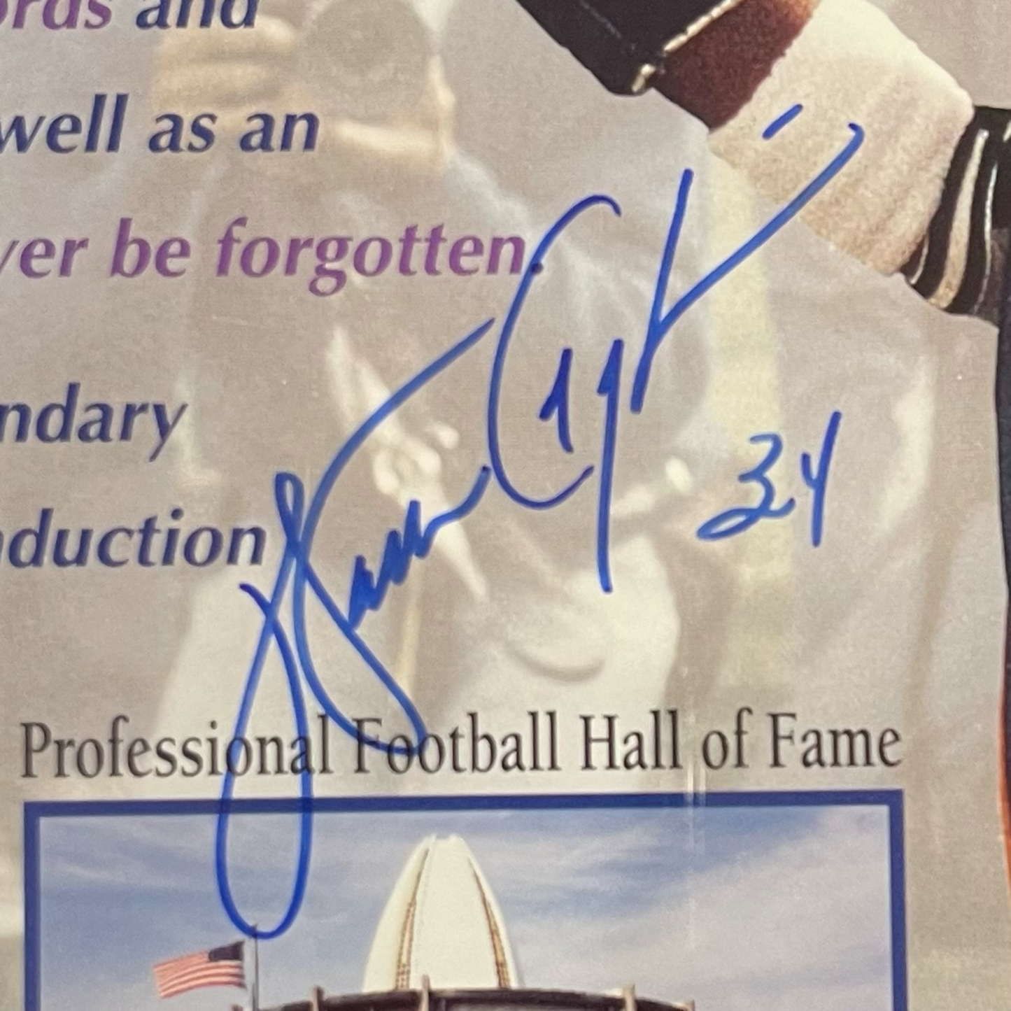 Walter Payton Autographed Chicago Bears "A Legend Among Us" Deluxe Framed 16x20 Photo