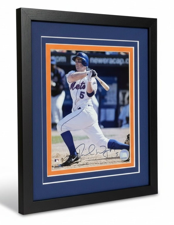 David Wright Autographed New York Mets Deluxe Framed 8x10 Photo