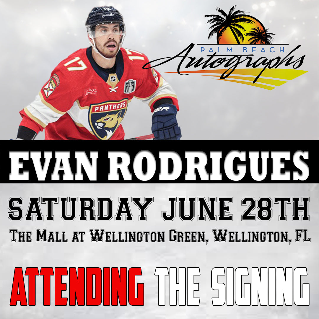 EVAN RODRIGUES AUTOGRAPH EVENT - Wellington (The Mall at Wellington Green) In-Store Public Signing - June 28th, 2025