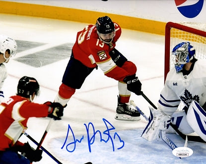 Sam Reinhart Autographed Florida Panthers (Action) 8x10 Photo - JSA