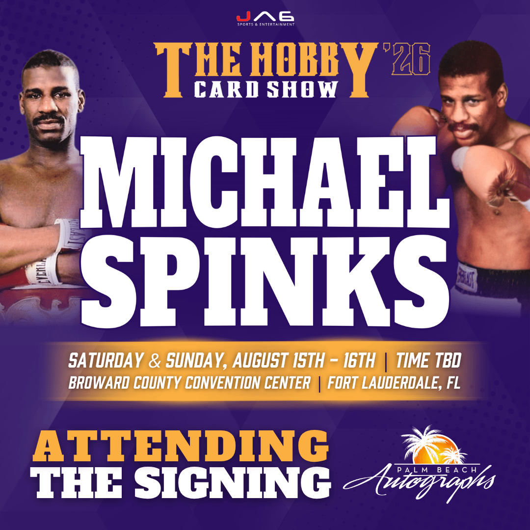 MICHAEL SPINKS AUTOGRAPH EVENT - THE HOBBY CARD SHOW Public Signing - August 15-16th, 2026