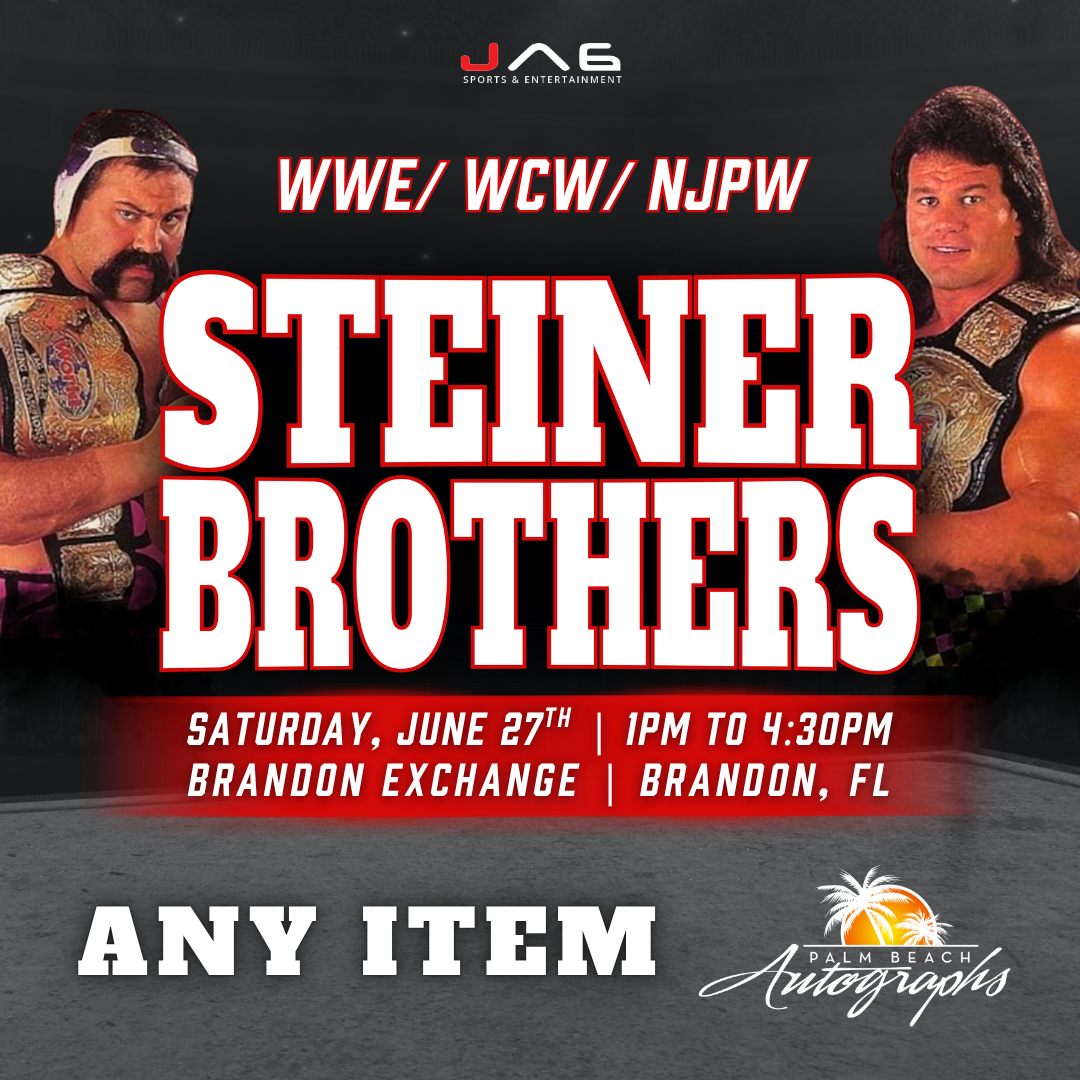 EVENT CANCELLED - THE STEINER BROTHERS In-Store WWE Public Autograph Signing Event In Tampa At Brandon Exchange  - June 27th, 2026