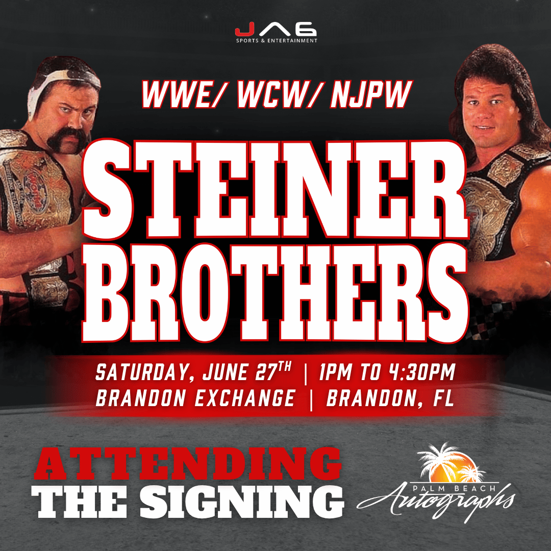 EVENT CANCELLED - THE STEINER BROTHERS In-Store WWE Public Autograph Signing Event In Tampa At Brandon Exchange  - June 27th, 2026