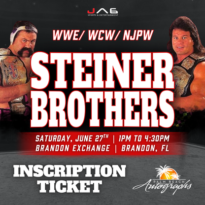 EVENT CANCELLED - THE STEINER BROTHERS In-Store WWE Public Autograph Signing Event In Tampa At Brandon Exchange  - June 27th, 2026