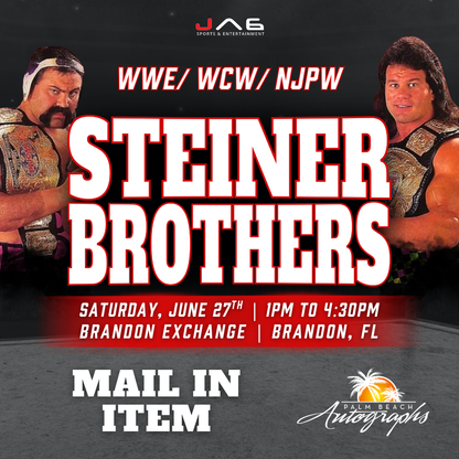 EVENT CANCELLED - THE STEINER BROTHERS In-Store WWE Public Autograph Signing Event In Tampa At Brandon Exchange  - June 27th, 2026