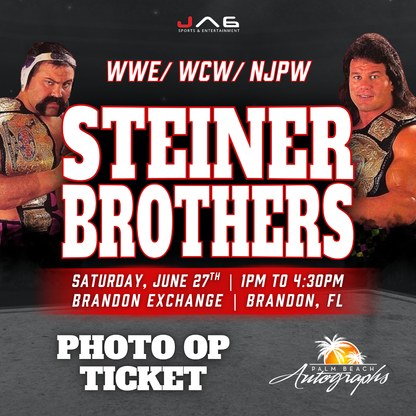 EVENT CANCELLED - THE STEINER BROTHERS In-Store WWE Public Autograph Signing Event In Tampa At Brandon Exchange  - June 27th, 2026