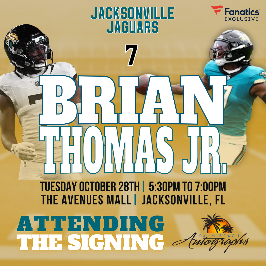 BRIAN THOMAS JR. AUTOGRAPH EVENT - Jacksonville (The Avenues Mall) In-Store Public Signing - October 28th, 2025