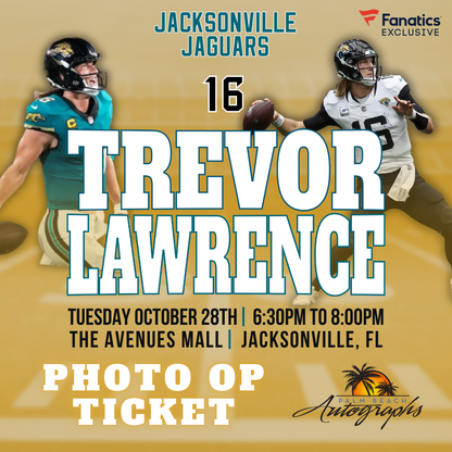 TREVOR LAWRENCE AUTOGRAPH EVENT - Jacksonville (The Avenues Mall) In-Store Public Signing - October 28th, 2025