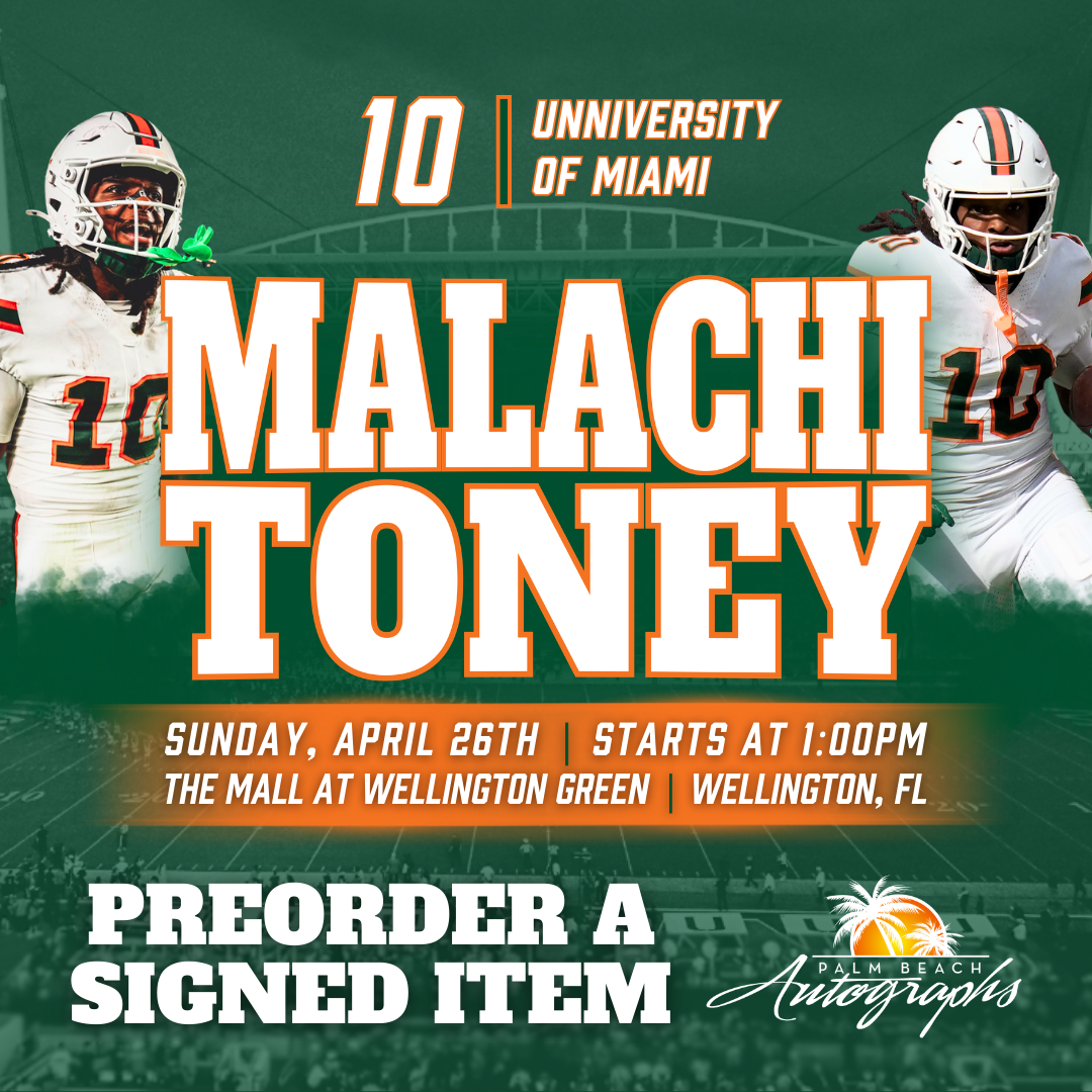 MALACHI TONEY PREORDER A SIGNED ITEM