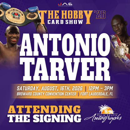 ANTONIO TARVER Boxing In-Person Autograph Event at The Hobby Card Show Public Signing Event - August 15th, 2026