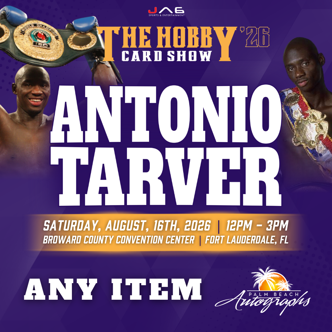 ANTONIO TARVER Boxing In-Person Autograph Event at The Hobby Card Show Public Signing Event - August 15th, 2026