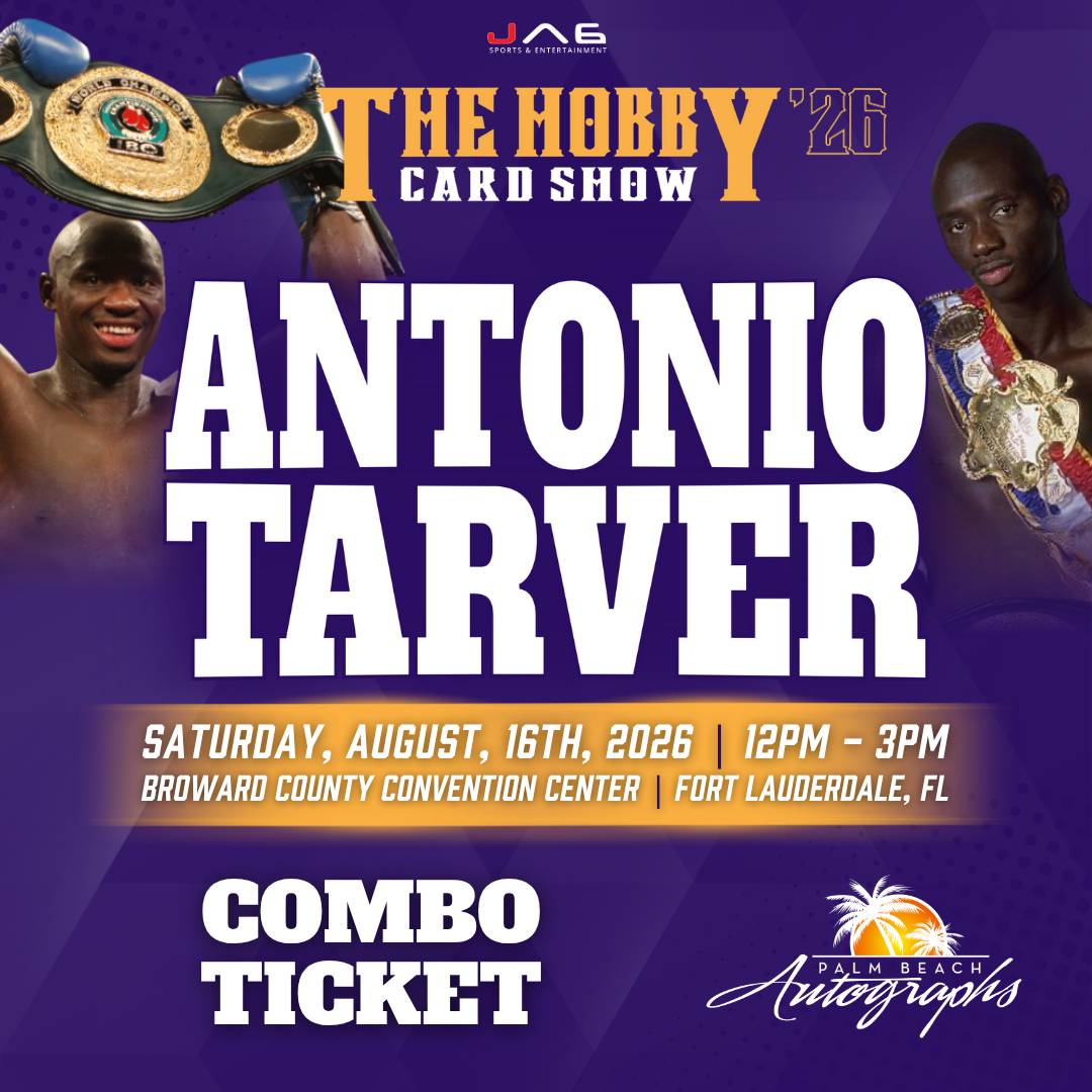 ANTONIO TARVER Boxing In-Person Autograph Event at The Hobby Card Show Public Signing Event - August 15th, 2026