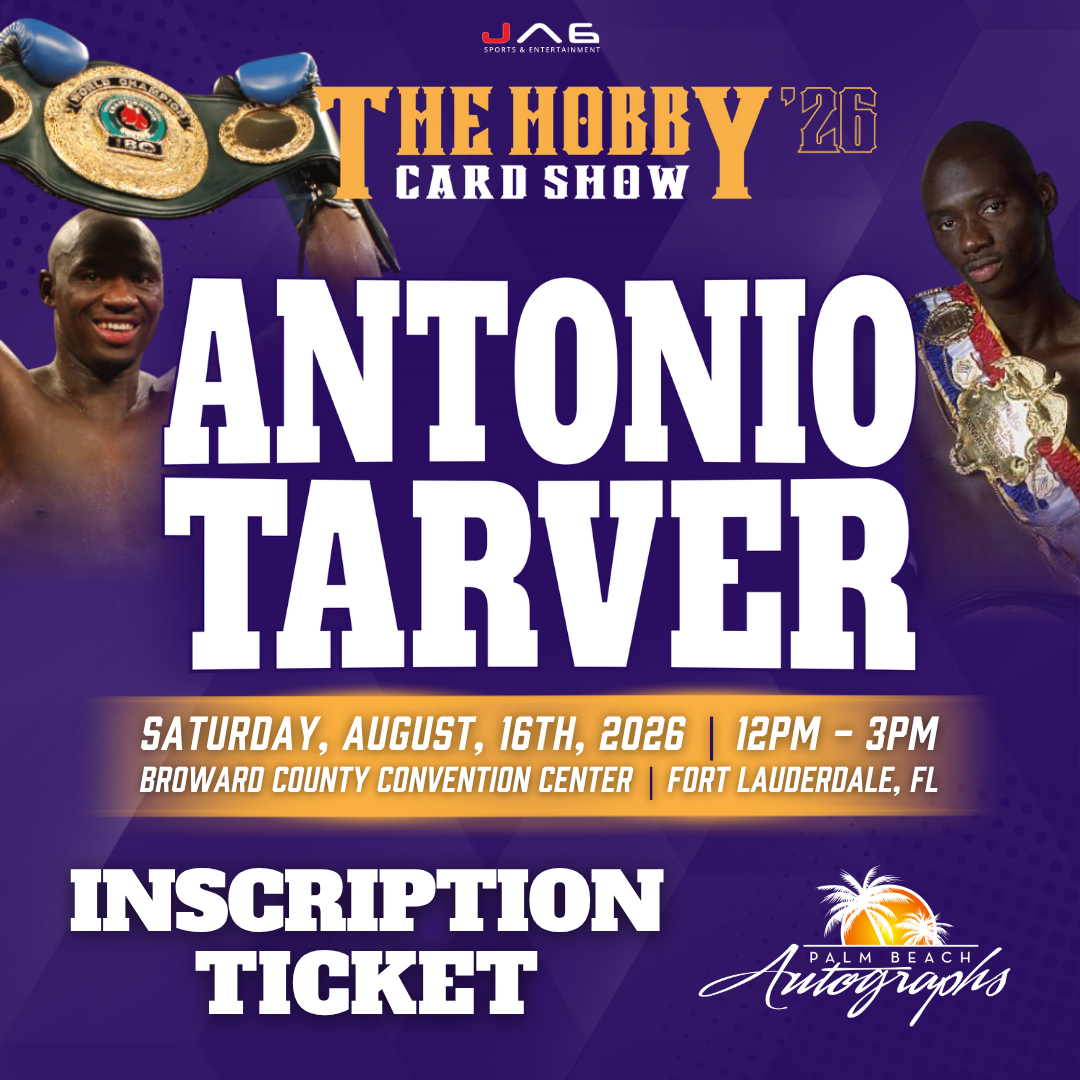 ANTONIO TARVER Boxing In-Person Autograph Event at The Hobby Card Show Public Signing Event - August 15th, 2026