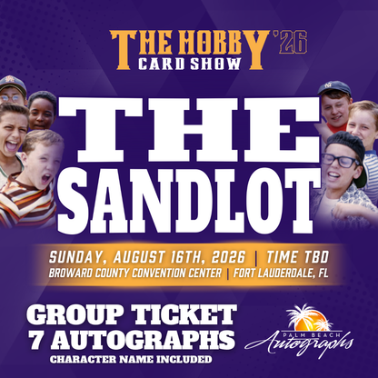 THE SANDLOT CAST In-Person Autograph Event at THE HOBBY CARD SHOW Public Signing Event - August 16th, 2026
