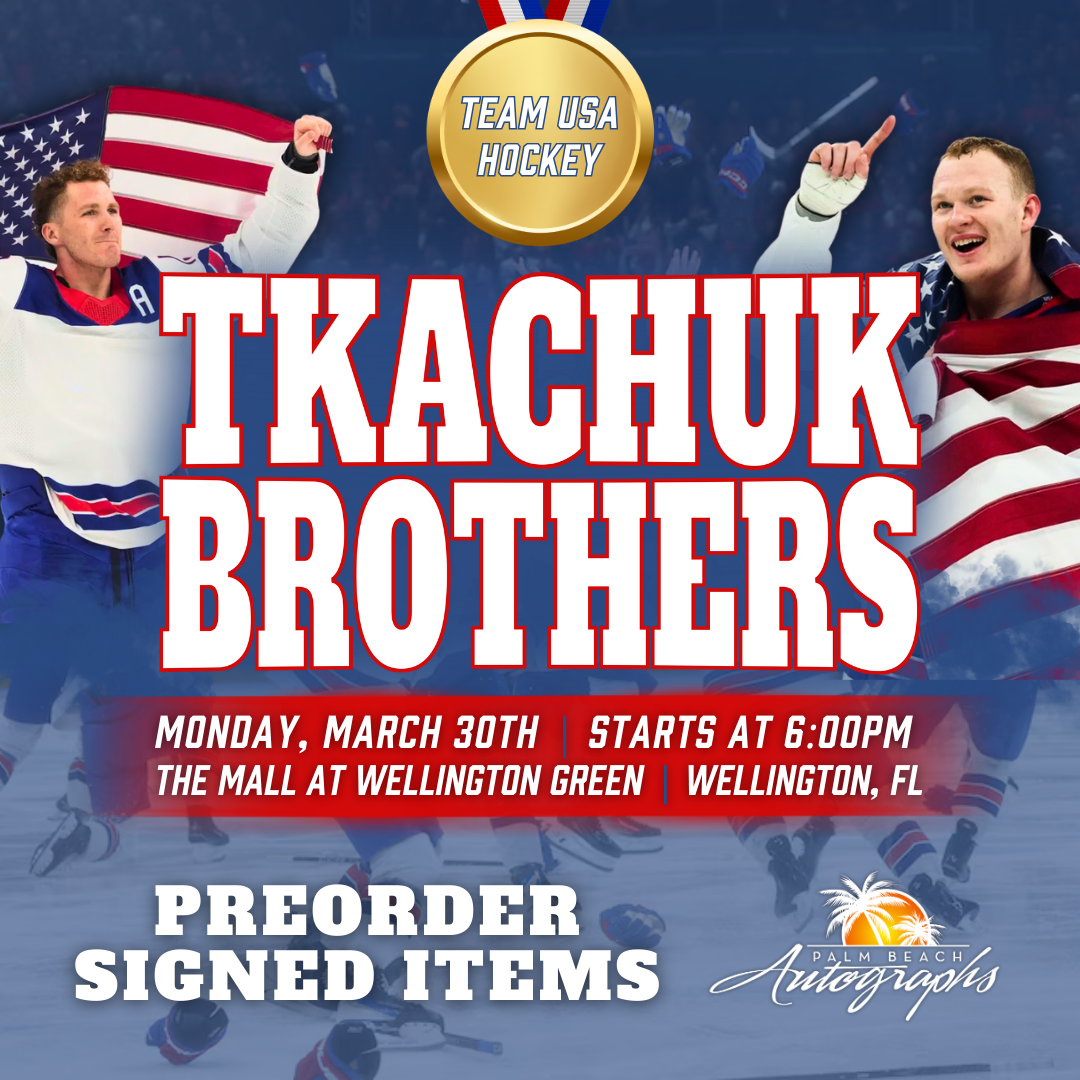 MATTHEW TKACHUK & BRADY TKACHUK PREORDER A SIGNED ITEM