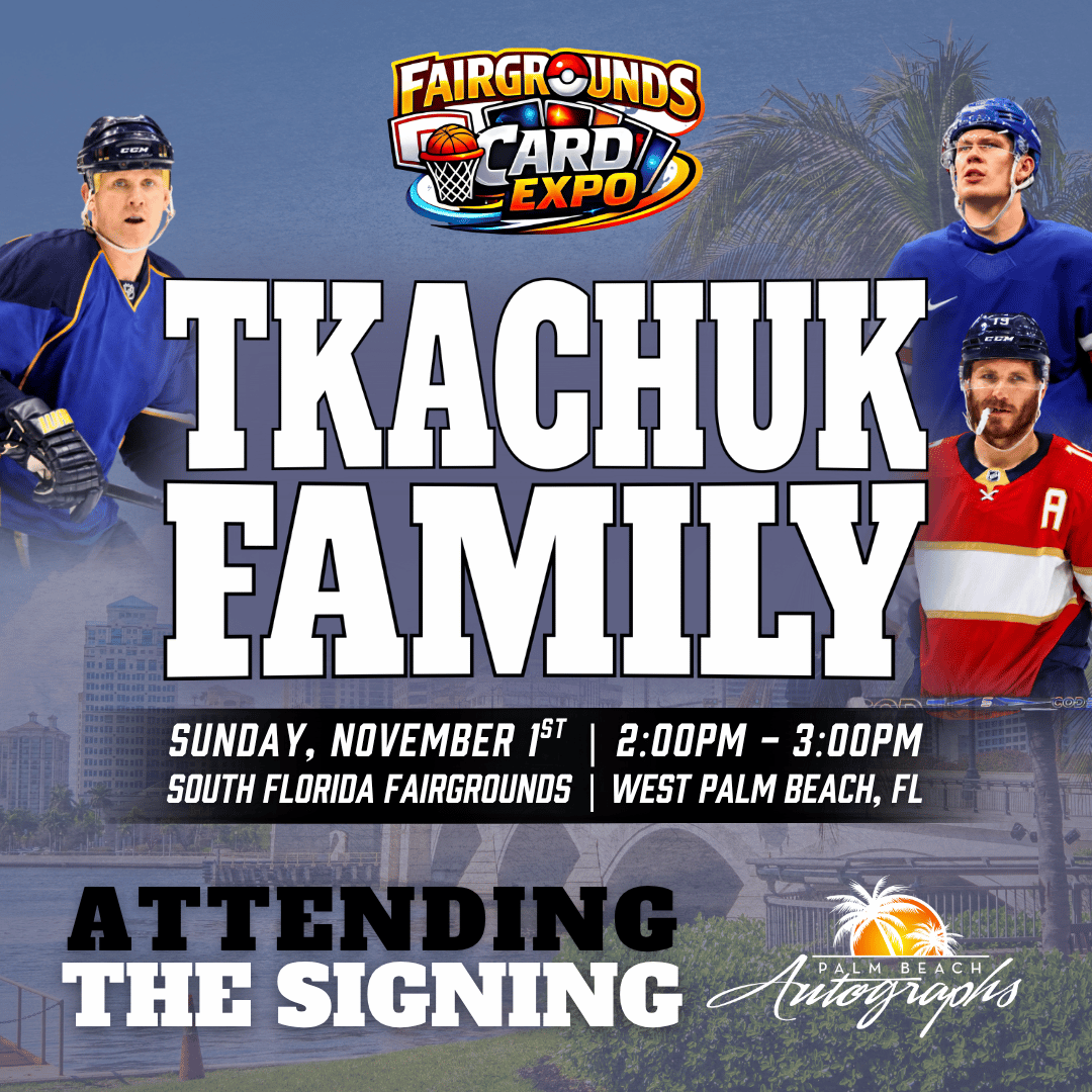 TKACHUK FAMILY HOCKEY In-Person Autograph Event at Fairgrounds Card Expo Public Signing Event - November 1st, 2026