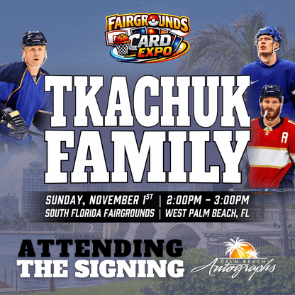 TKACHUK FAMILY HOCKEY In-Person Autograph Event at Fairgrounds Card Expo Public Signing Event - November 1st, 2026