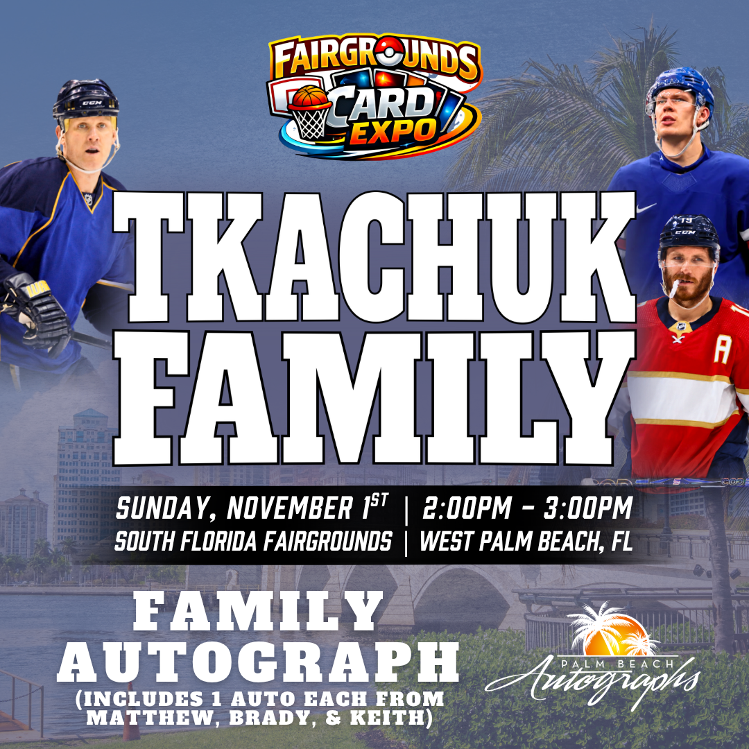TKACHUK FAMILY HOCKEY In-Person Autograph Event at Fairgrounds Card Expo Public Signing Event - November 1st, 2026