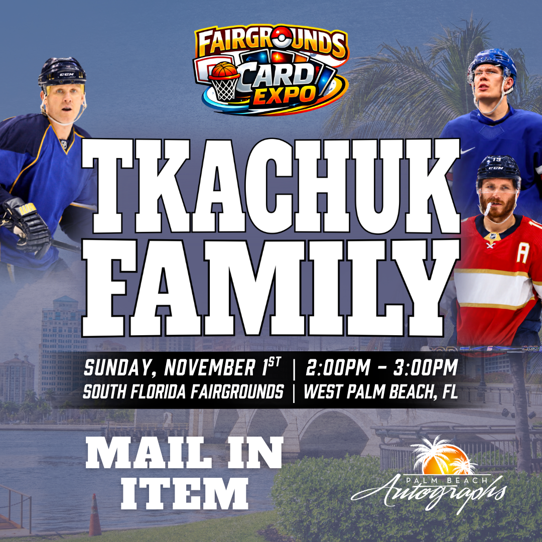 TKACHUK FAMILY HOCKEY In-Person Autograph Event at Fairgrounds Card Expo Public Signing Event - November 1st, 2026