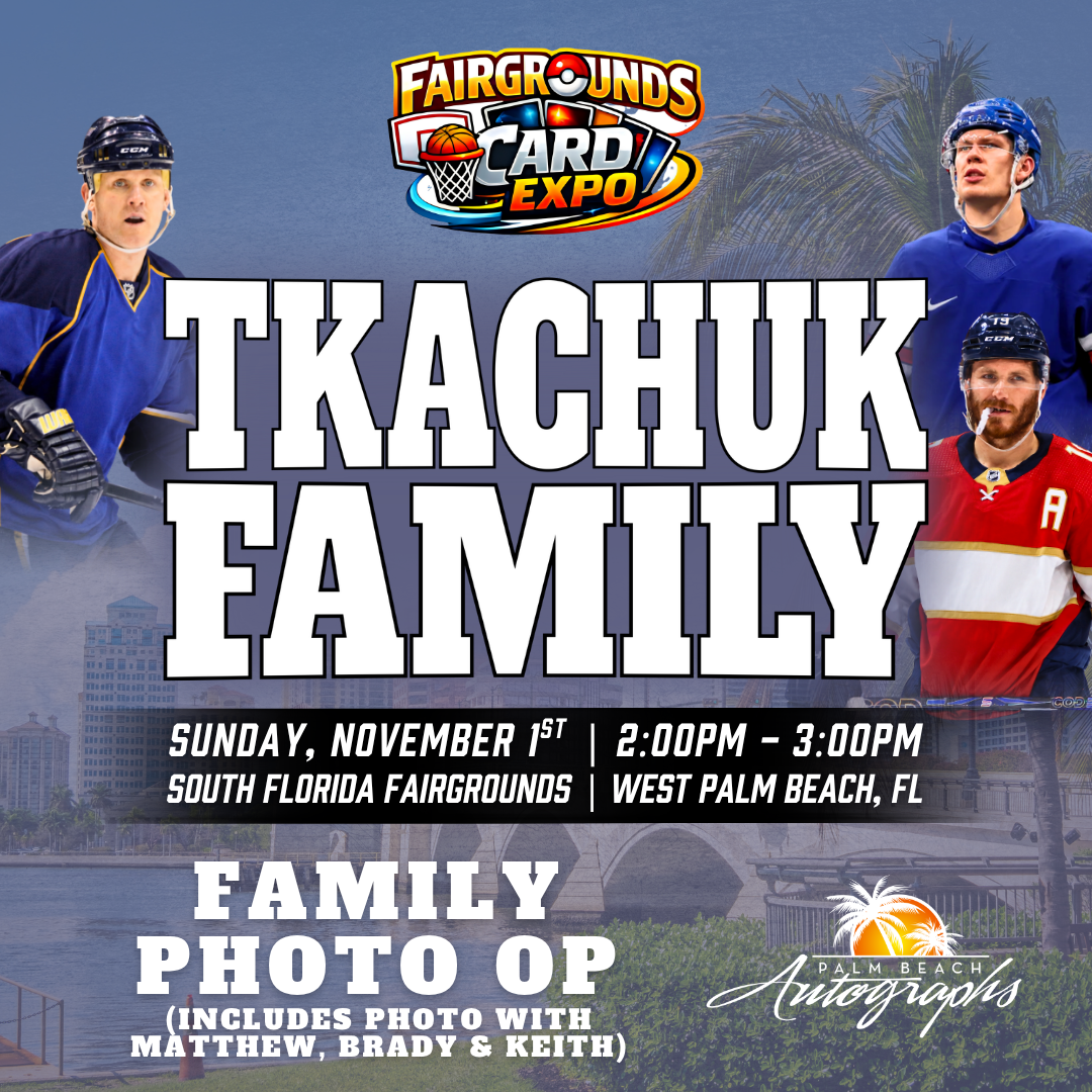 TKACHUK FAMILY HOCKEY In-Person Autograph Event at Fairgrounds Card Expo Public Signing Event - November 1st, 2026
