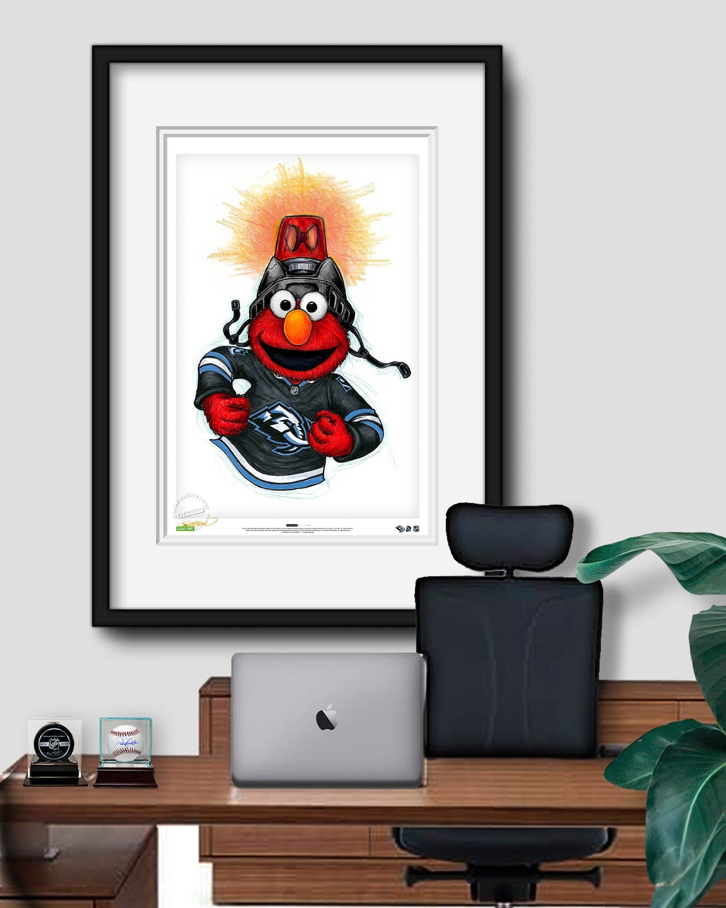 Elmo Loves Goals! x NHL Mammoth Limited Edition Art Print