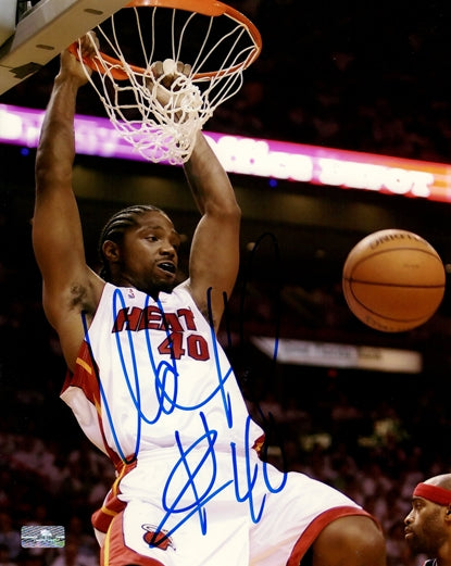 Udonis Haslem Autographed Miami Heat 8x10 Photo