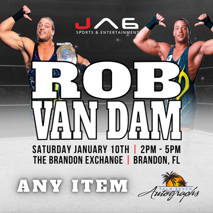ROB VAN DAM AUTOGRAPH EVENT - Tampa (Brandon Exchange) In-Store Public Signing - January 10th, 2026