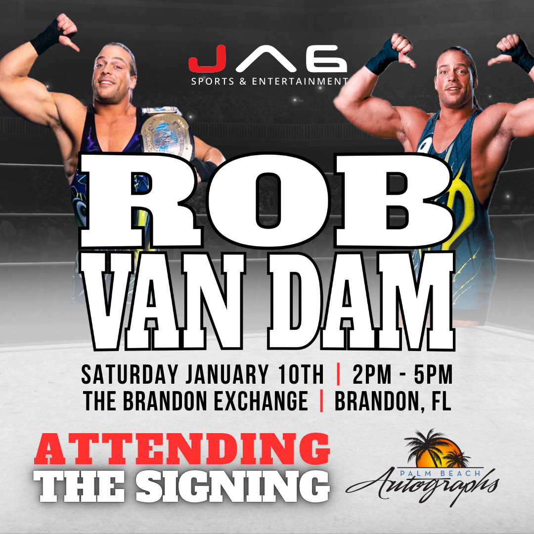 ROB VAN DAM AUTOGRAPH EVENT - Tampa (Brandon Exchange) In-Store Public Signing - January 10th, 2026
