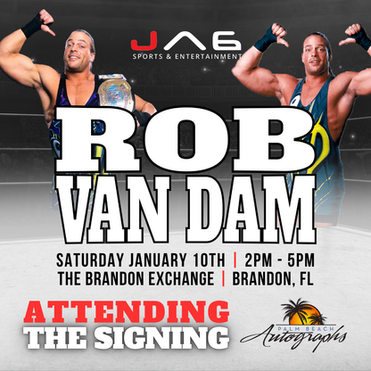 ROB VAN DAM AUTOGRAPH EVENT - Tampa (Brandon Exchange) In-Store Public Signing - January 10th, 2026