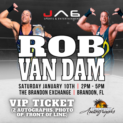 ROB VAN DAM AUTOGRAPH EVENT - Tampa (Brandon Exchange) In-Store Public Signing - January 10th, 2026