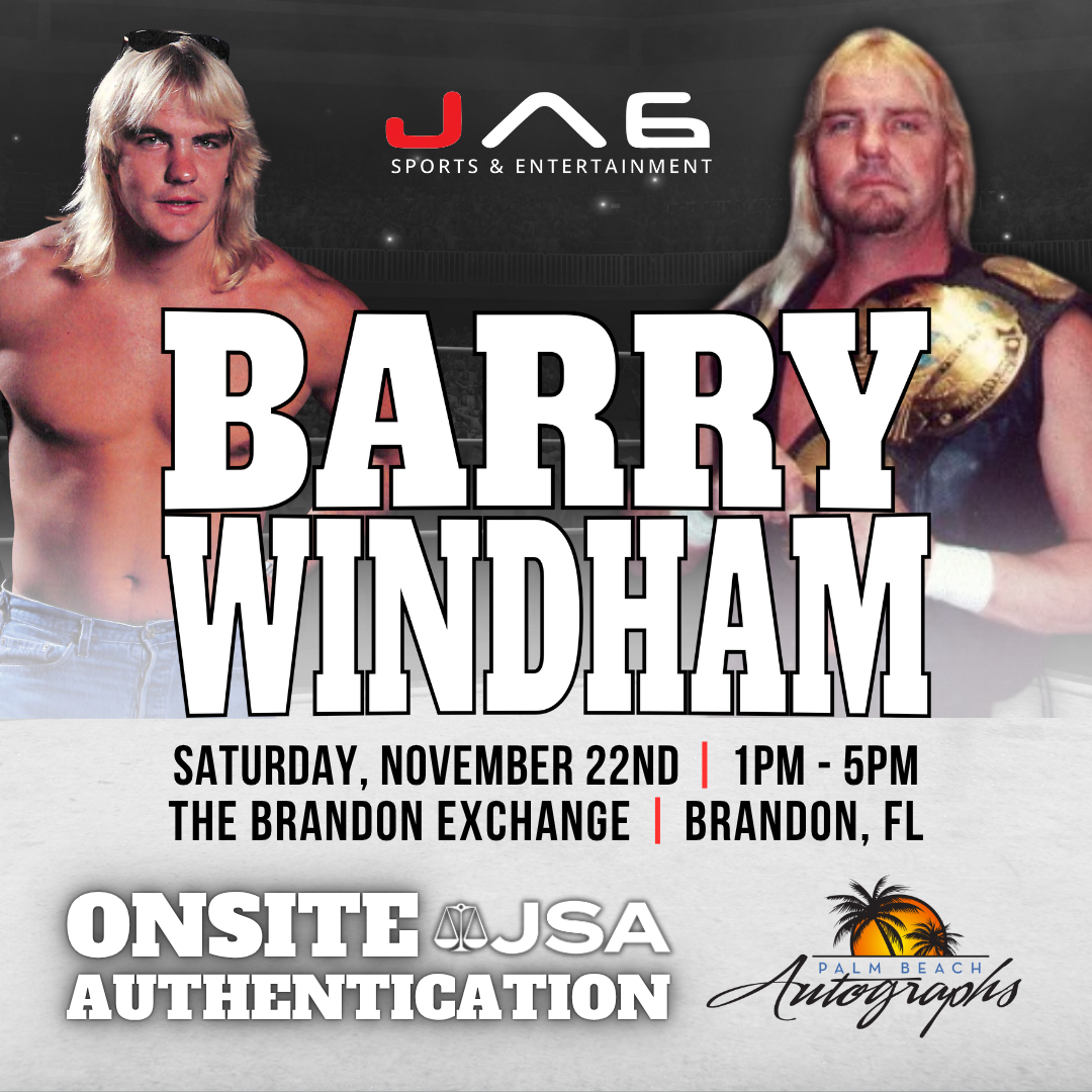 BARRY WINDHAM AUTOGRAPH EVENT - Tampa (Brandon Exchange) In-Store Public Signing - November 22nd, 2025