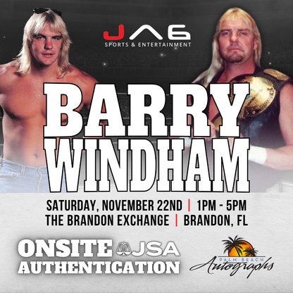 BARRY WINDHAM AUTOGRAPH EVENT - Tampa (Brandon Exchange) In-Store Public Signing - November 22nd, 2025
