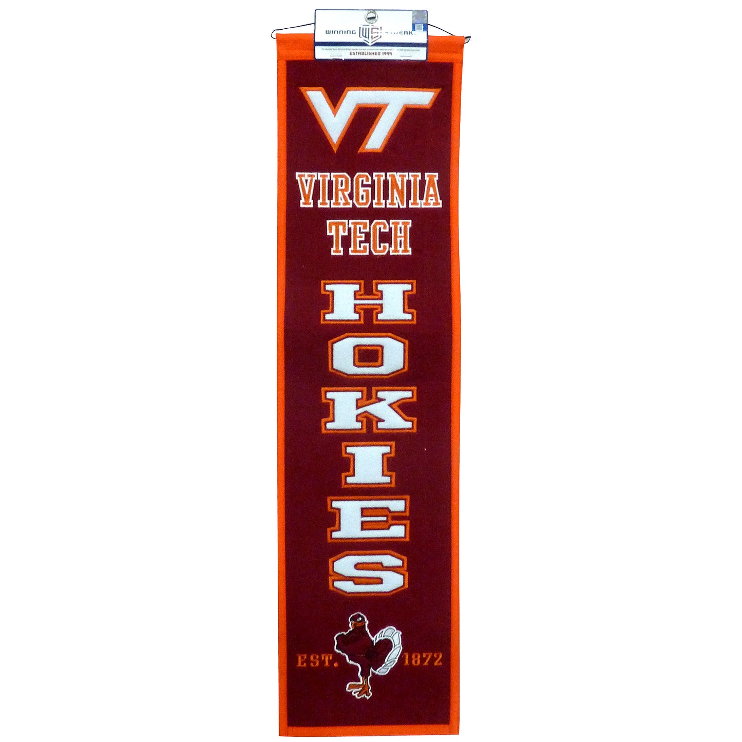 Virginia Tech Hokies Logo Evolution Heritage Banner