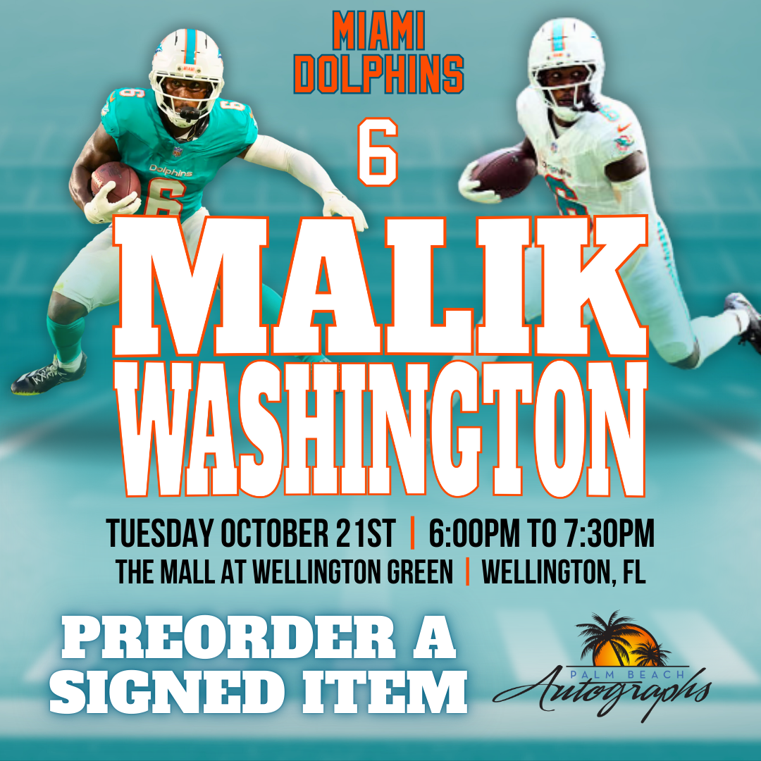 MALIK WASHINGTON AUTOGRAPH EVENT - Wellington (The Mall at Wellington Green) In-Store Public Signing - October 21st, 2025