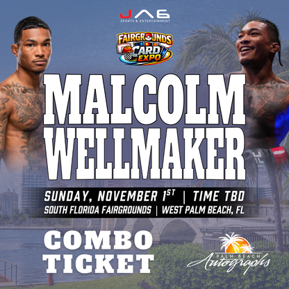 MALCOLM WELLMAKER UFC In-Person Autograph Event at Fairgrounds Card Expo Public Signing Event - November 1st, 2026
