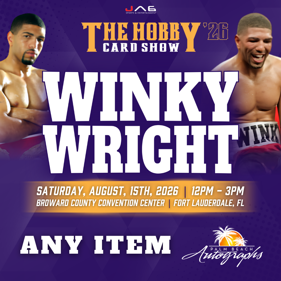 WINKY WRIGHT Boxing In-Person Autograph Event at The Hobby Card Show Public Signing Event - August 15th, 2026