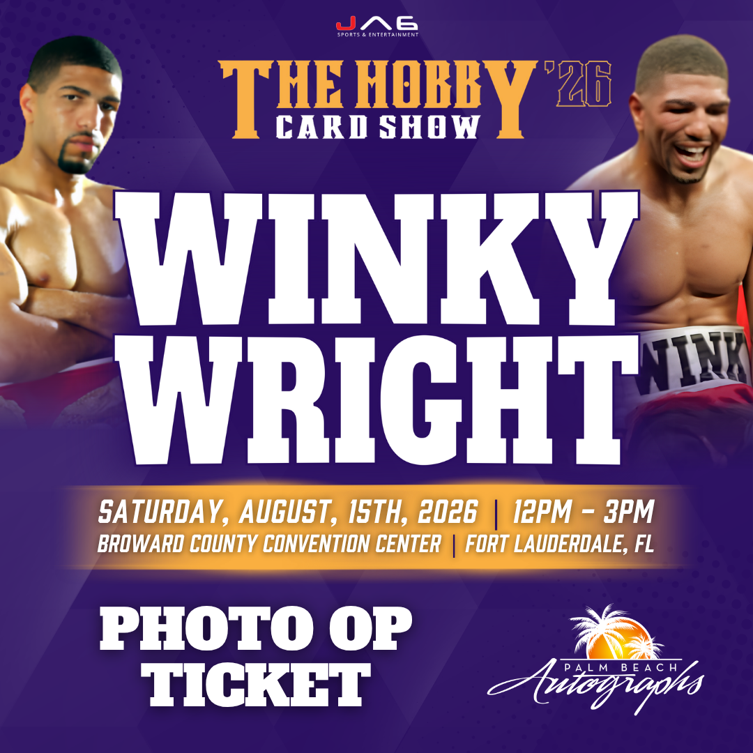 WINKY WRIGHT Boxing In-Person Autograph Event at The Hobby Card Show Public Signing Event - August 15th, 2026