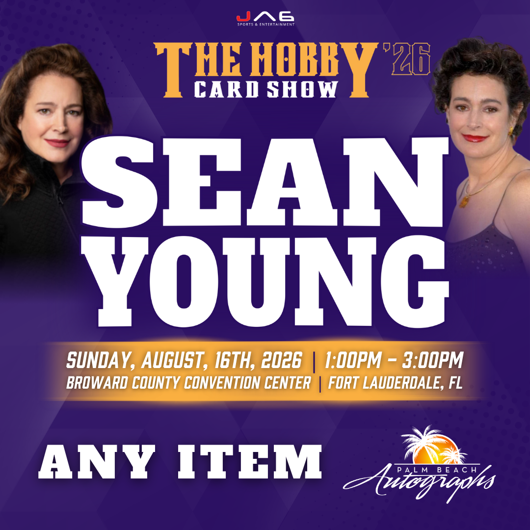SEAN YOUNG In-Person Autograph Event at THE HOBBY CARD SHOW Public Signing Event - August 16th, 2026