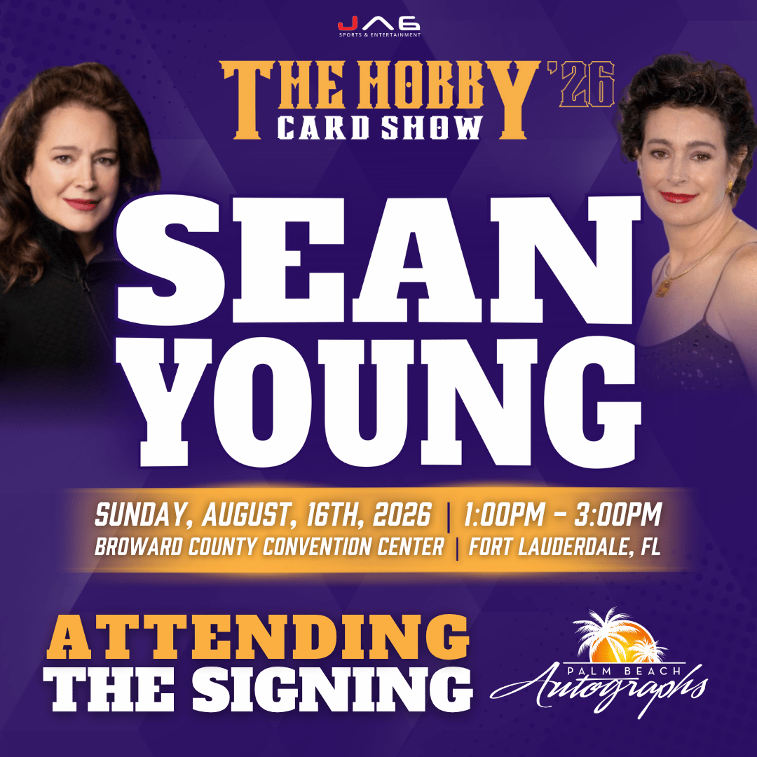SEAN YOUNG In-Person Autograph Event at THE HOBBY CARD SHOW Public Signing Event - August 16th, 2026