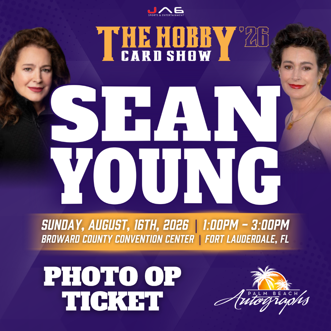 SEAN YOUNG In-Person Autograph Event at THE HOBBY CARD SHOW Public Signing Event - August 16th, 2026