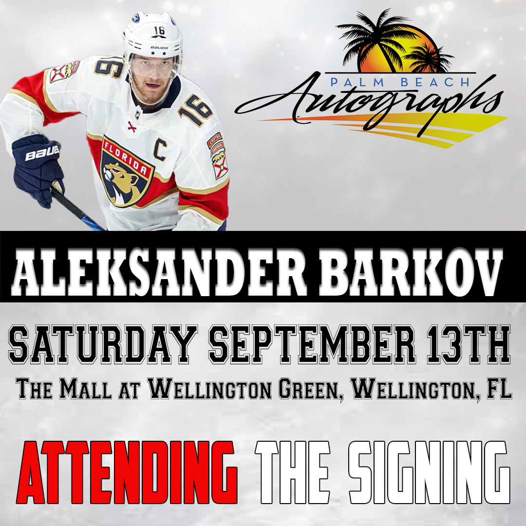 ALEKSANDER BARKOV AUTOGRAPH EVENT - Wellington (The Mall at Wellington Green) In-Store Public Signing - September 13th, 2025