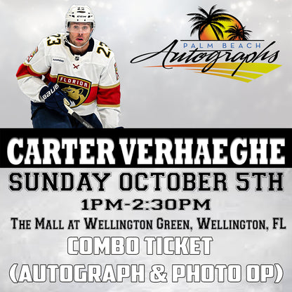 CARTER VERHAEGHE AUTOGRAPH EVENT - Wellington (The Mall at Wellington Green) In-Store Public Signing - October 5th, 2025