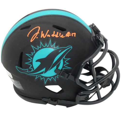 Jaylen Waddle Dolphins Full Size Eclipse Helmet Palm Beach Autographs LLC