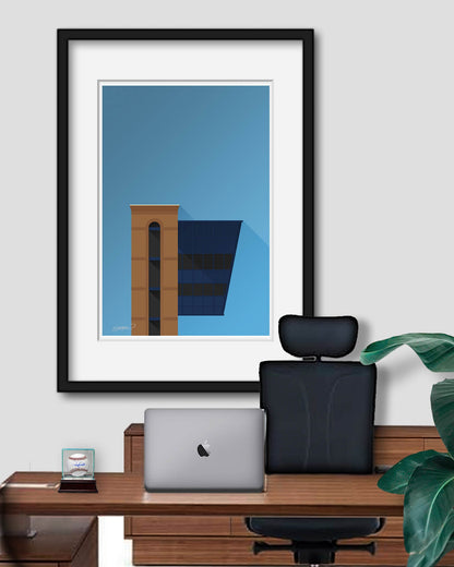 Minimalist Michigan Stadium (Pressbox)