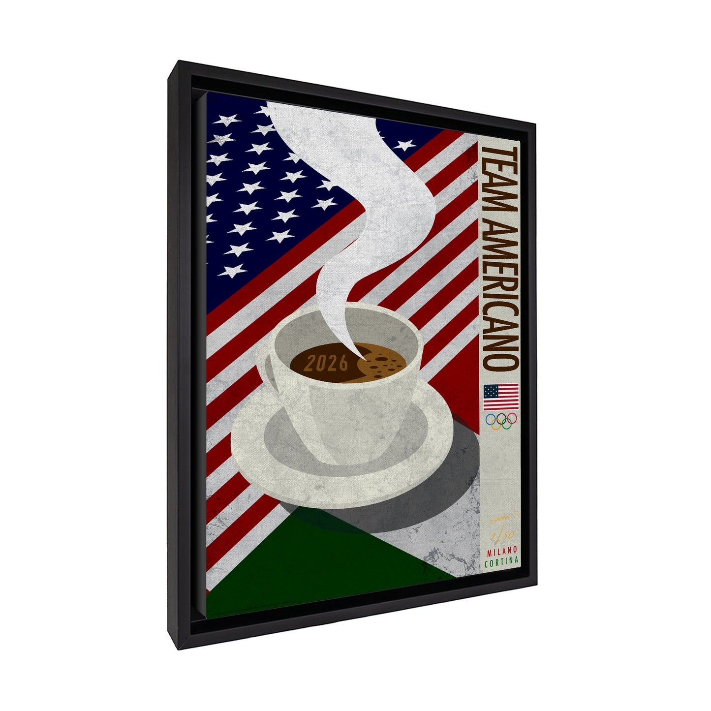 Minimalist Team USA 2026 Milano Cortina Limited Edition Print