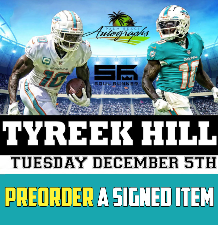 PREORDER - TYREEK HILL MAIL ORDER FOR OUR Wellington In-Store Signing - DECEMBER 5th, 2023 - YOU MUST SELECT AN OPTION OR YOUR ORDER WILL BE CANCELLED