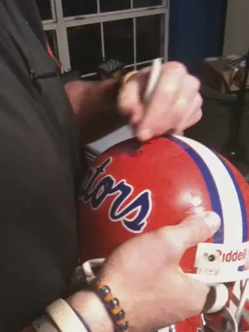 Tim Tebow Autographed Florida Gators Mini Helmet w/ "07 Heisman"