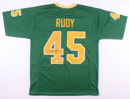 PRESALE - RUDY RUETTIGER AUTOGRAPHED GREEN CUSTOM JERSEY