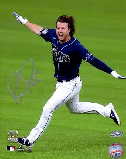Brett Phillips Autographed Tampa Bay Rays (World Series Airplane) 8x10 Photo